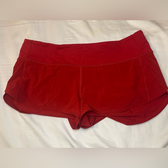 Lululemon Speed Up Shorts - 2.5” - Dark Red - Size 8 - Picture 3 of 4